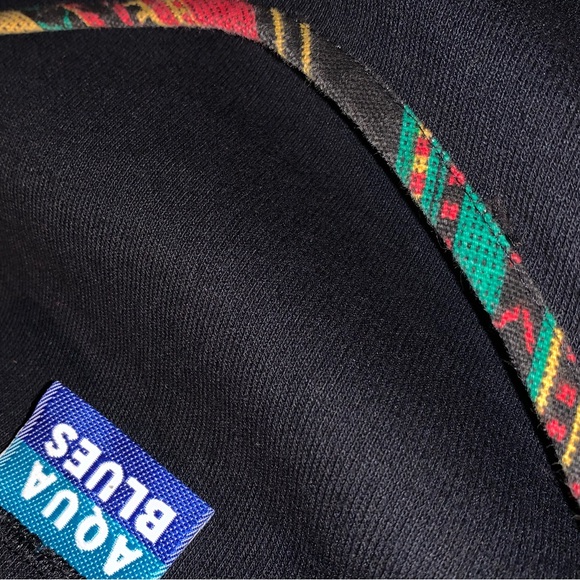 Vintage Aqua Blue 2Pcs Shirt/ Vest Set, Size M-L - Picture 15 of 16